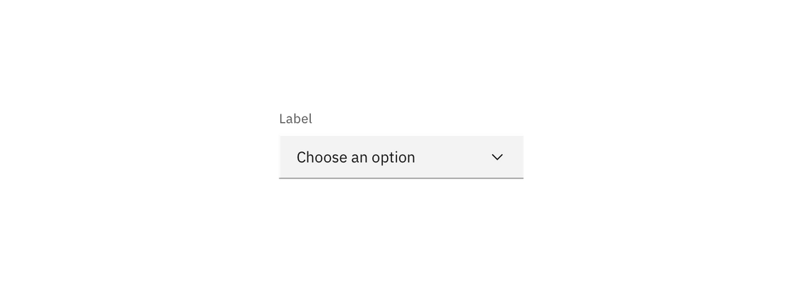 Default and new selection state examples for Select Default and new selection state examples for Select