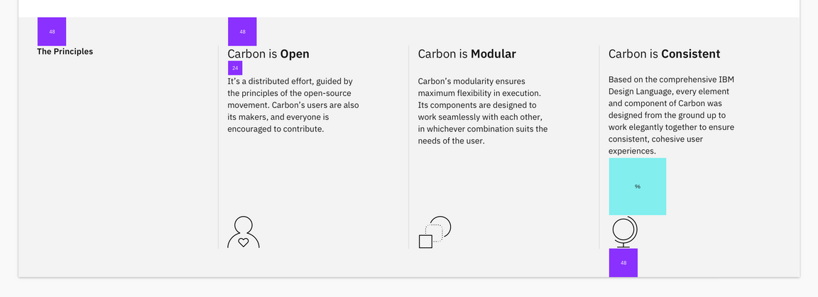 Info section spacing Info section spacing