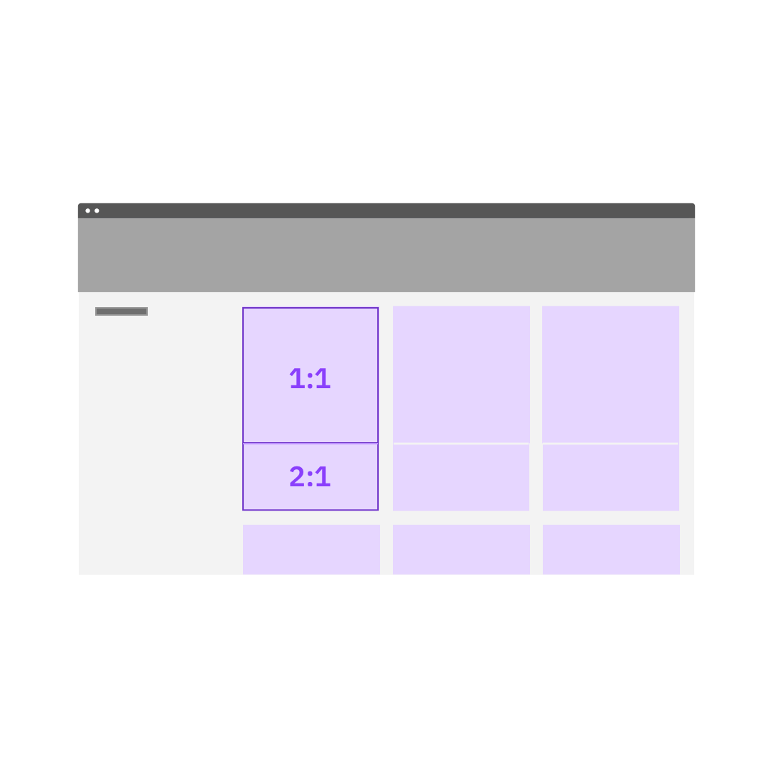 When combining tiles, or tiles and images, do give each a designated aspect ratio. When combining tiles, or tiles and images, do give each a designated aspect ratio.