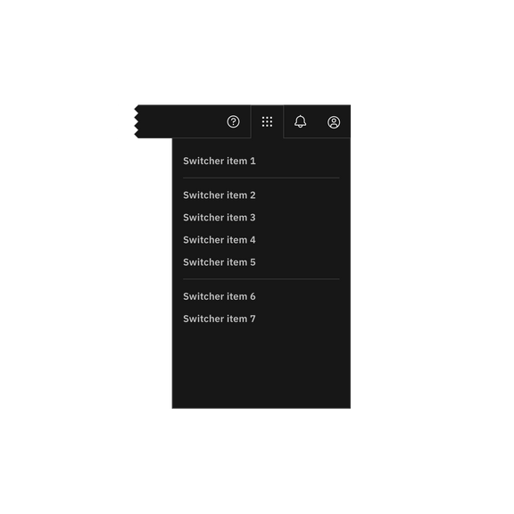 UI shell right panel – Carbon Design System