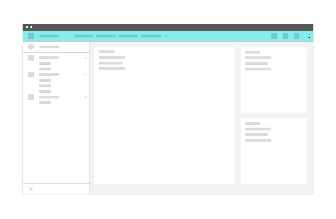 UI shell header UI shell header