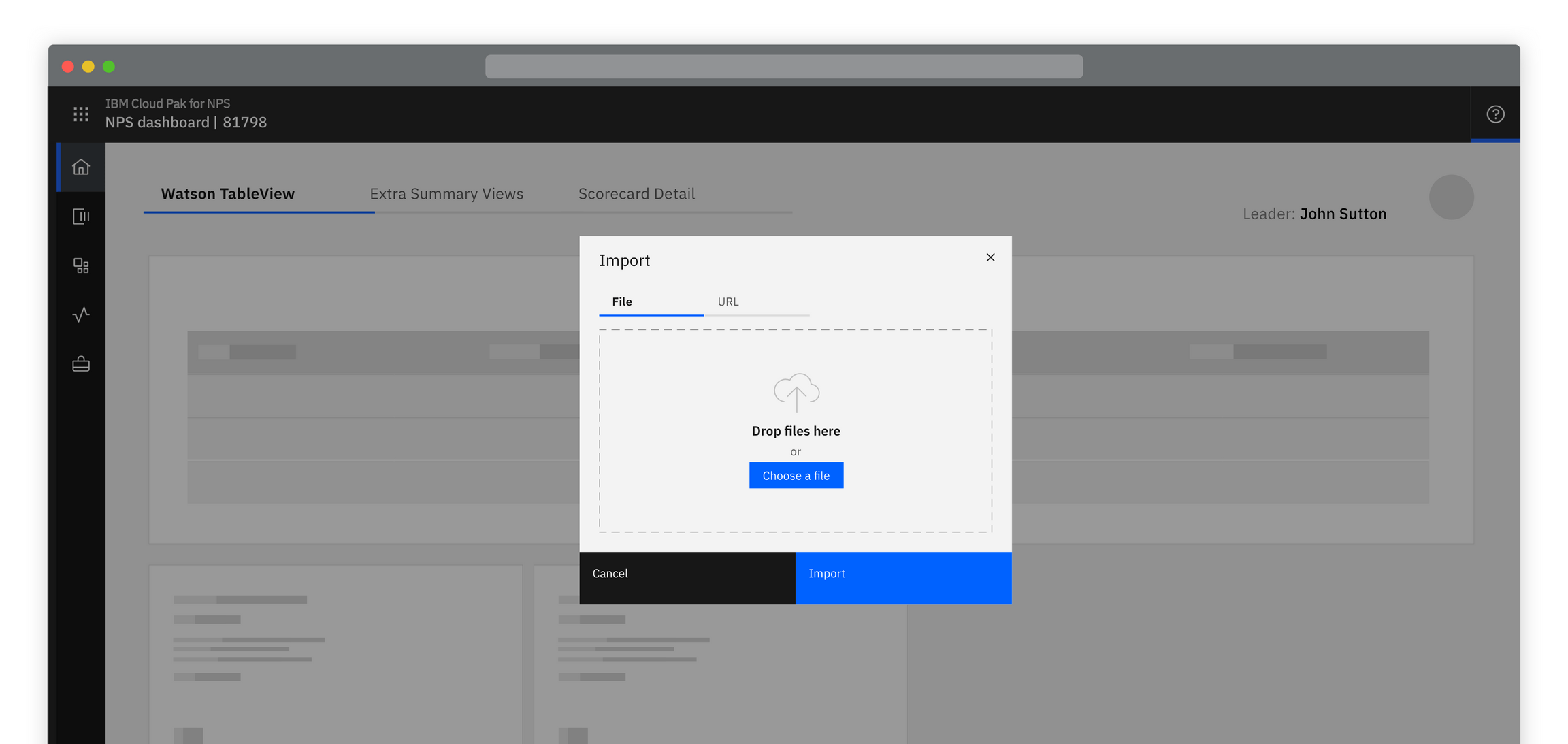 Import pattern – Carbon Design System