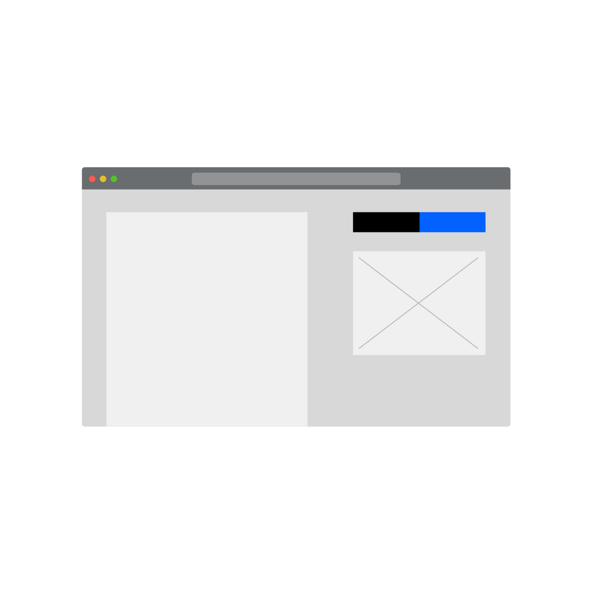 If an illustration or image is displayed on the right, buttons should be displayed above the image. If an illustration or image is displayed on the right, buttons should be displayed above the image.