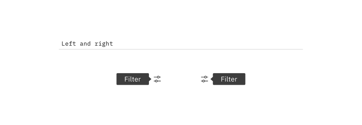 Tooltip position left and right. Tooltip position left and right.