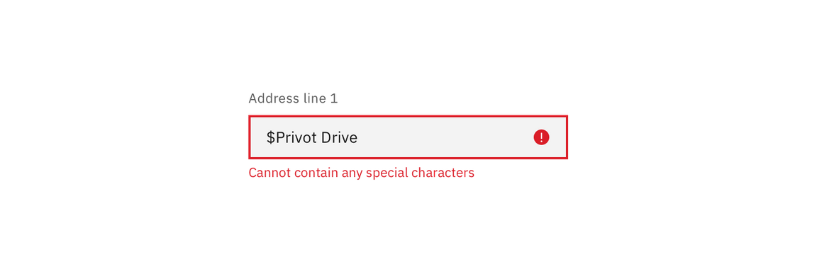 Validation text example Validation text example