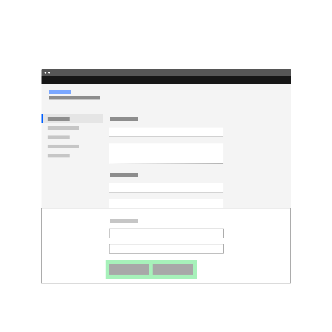 Do arrange primary and secondary buttons at the bottom of the form Do arrange primary and secondary buttons at the bottom of the form