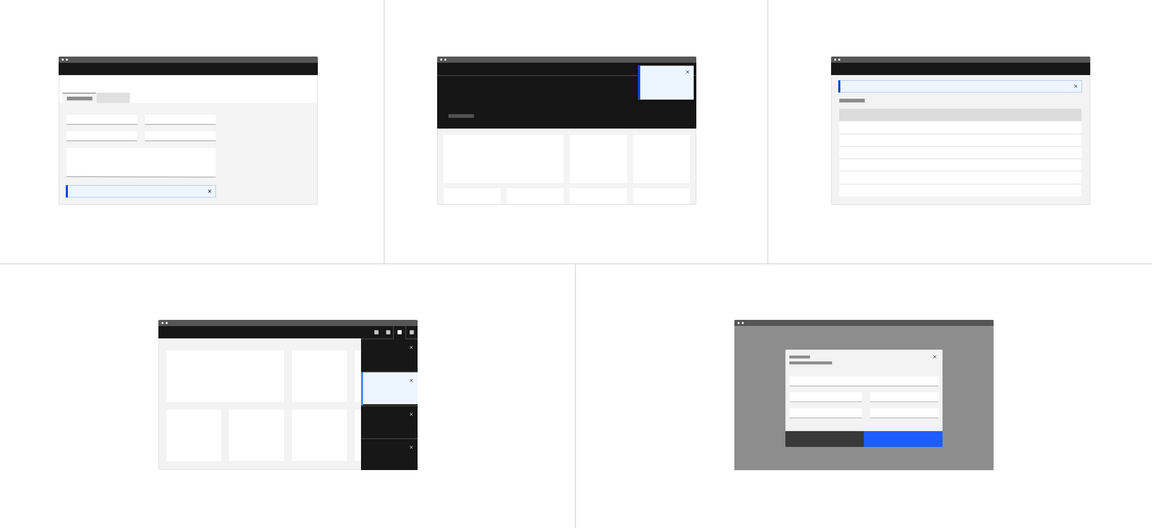 Examples of basic notification types Examples of basic notification types