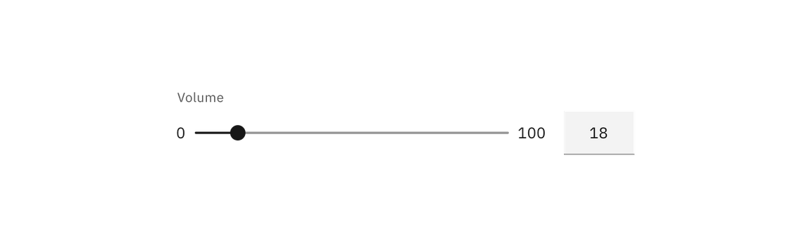 Example of volume slider Example of volume slider