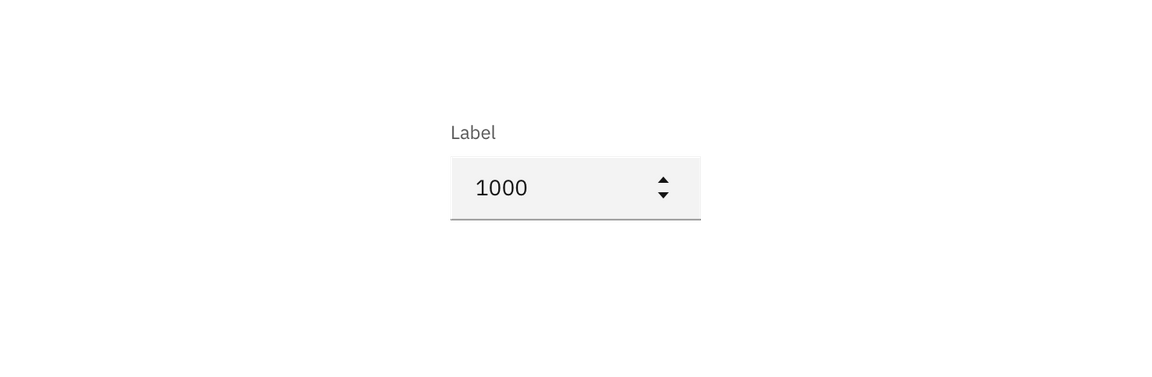 Number input example Number input example