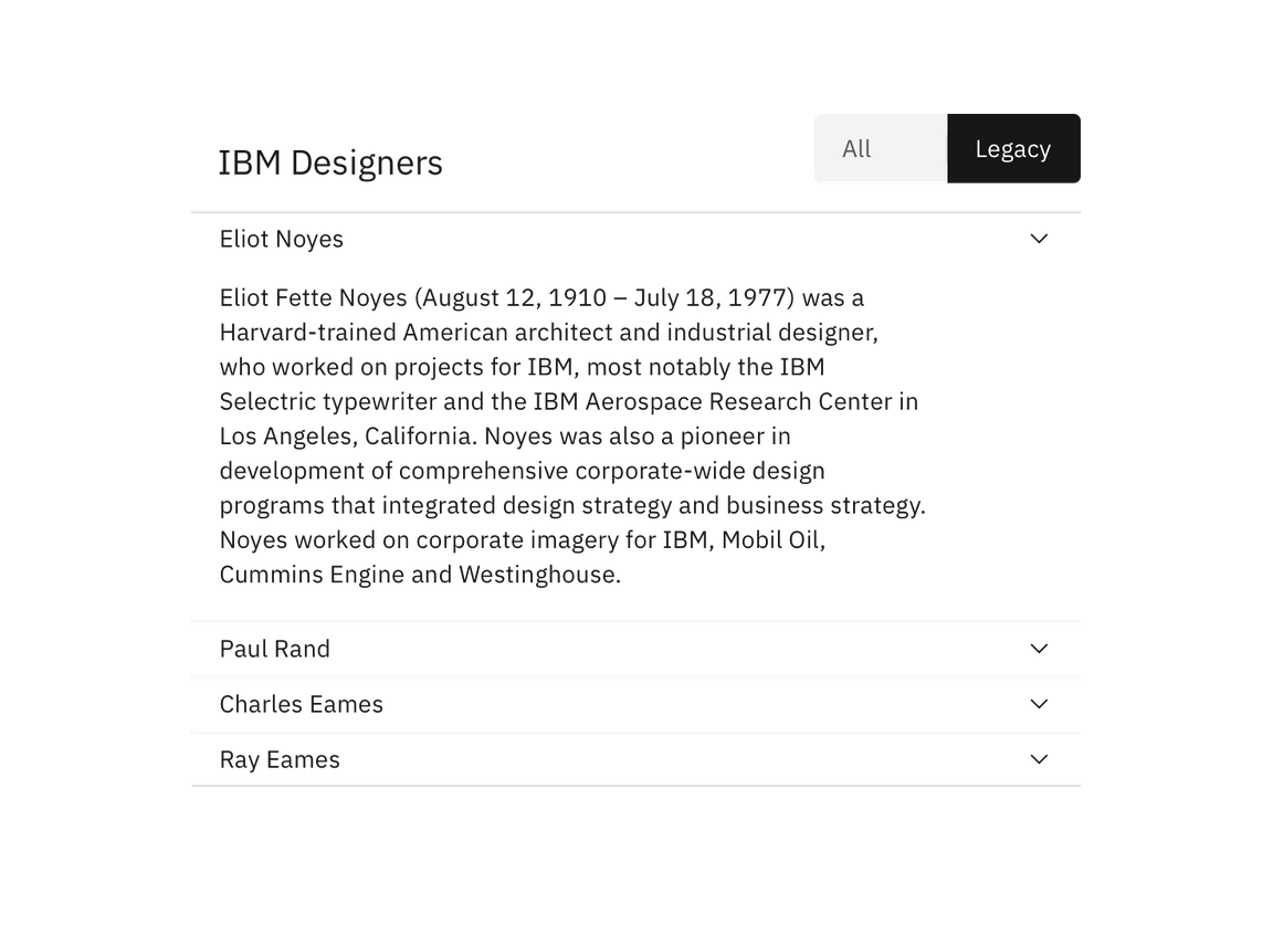 content switcher example content switcher example