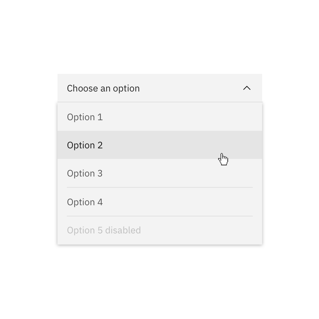 Gray 10 dropdown on White background. Gray 10 dropdown on White background.