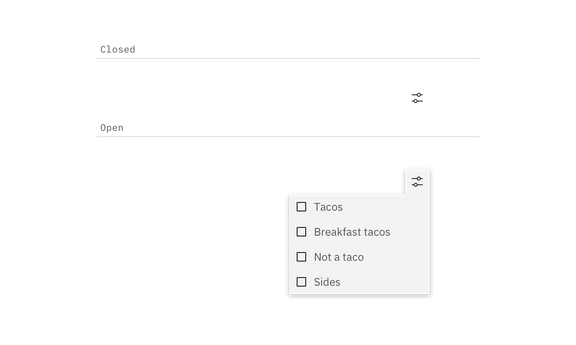 Filtering – Carbon Design System