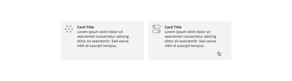 Example image of clickable tiles. Example image of clickable tiles.