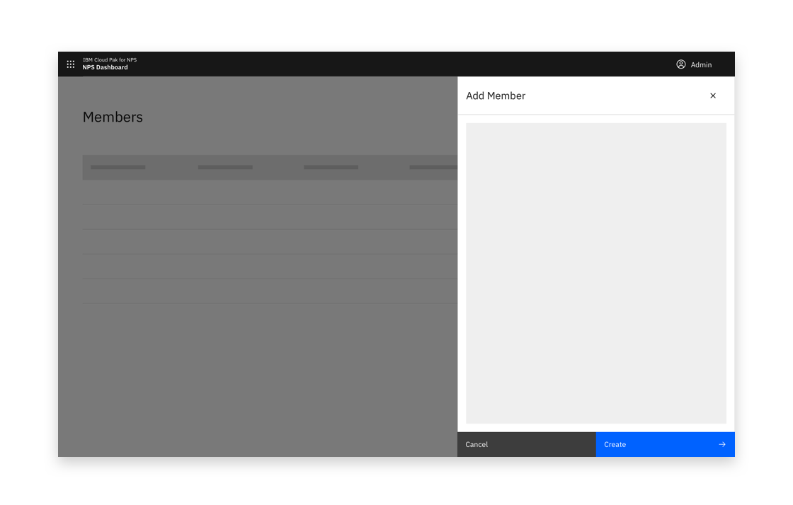 Example of a side panel creation flow Example of a side panel creation flow