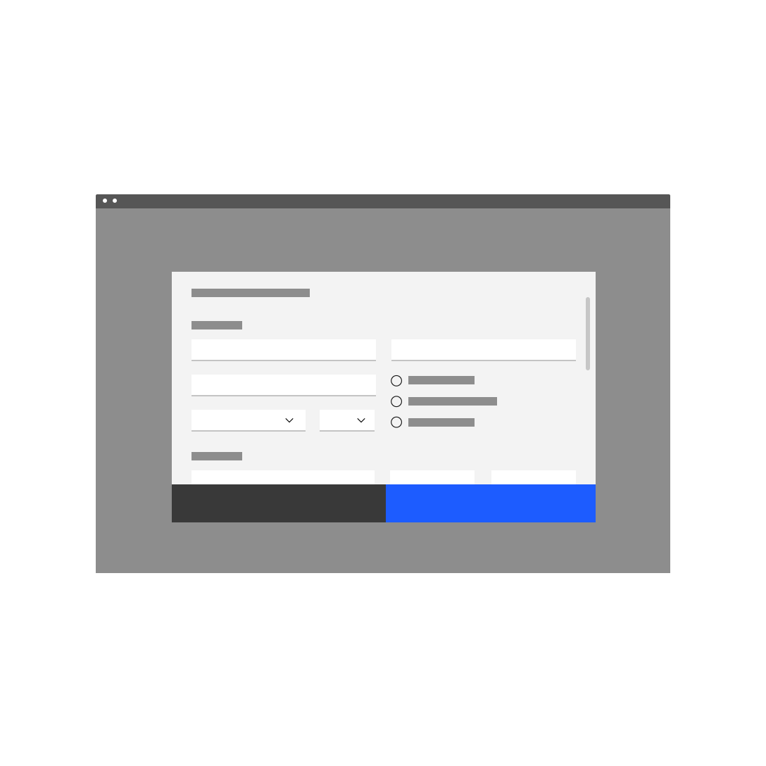 Do not overload the user with too many input controls Do not overload the user with too many input controls