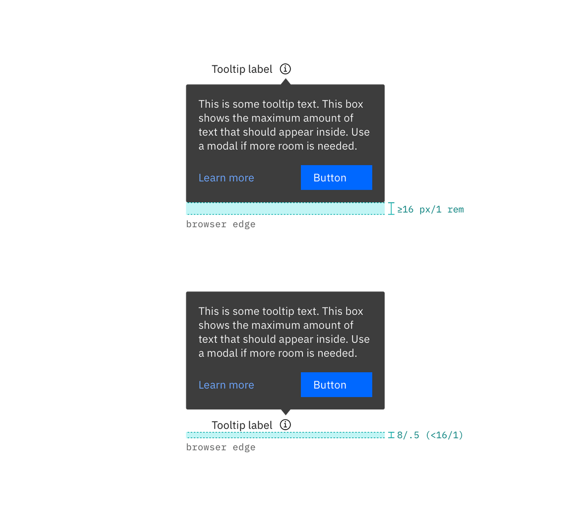 Placement examples for a tooltip Placement examples for a tooltip