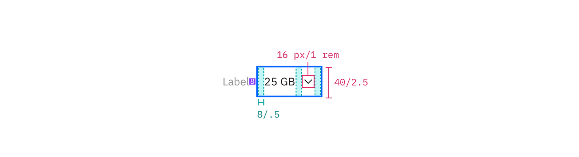 Structure and spacing measurements for Inline Select Structure and spacing measurements for Inline Select