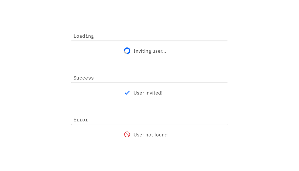 Inline loading states Inline loading states