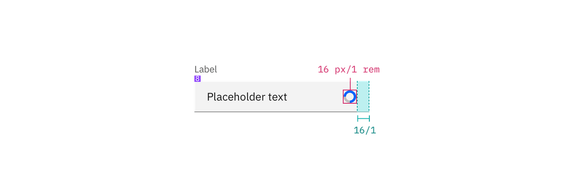 Inline loading spinner in context example Inline loading spinner in context example