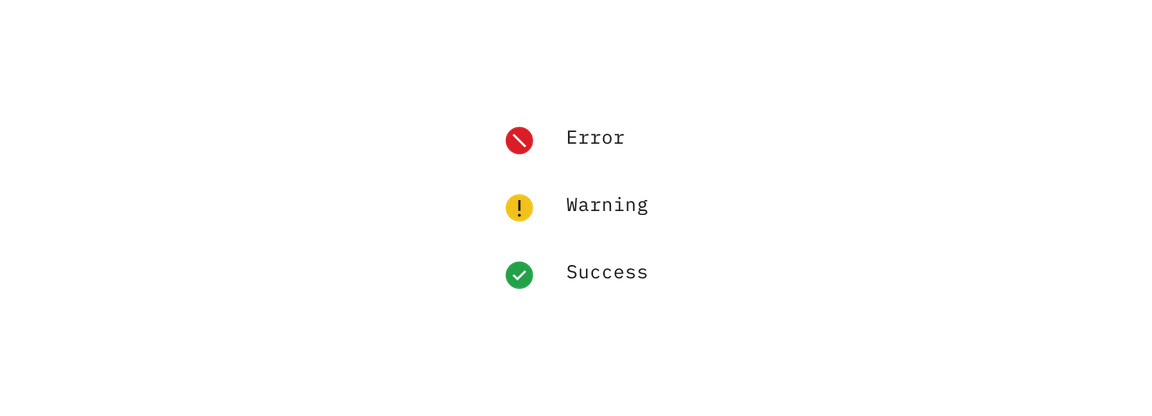 The three icon states The three icon states