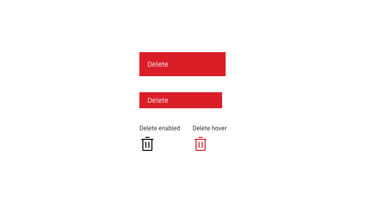 Example of delete options in context without warnings for low impact delete actions Example of delete options in context without warnings for low impact delete actions