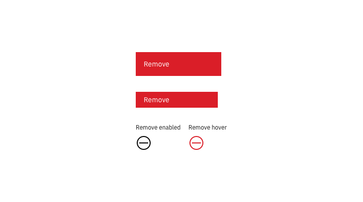 Example of remove options in context without warnings for low impact remove actions. Example of remove options in context without warnings for low impact remove actions.
