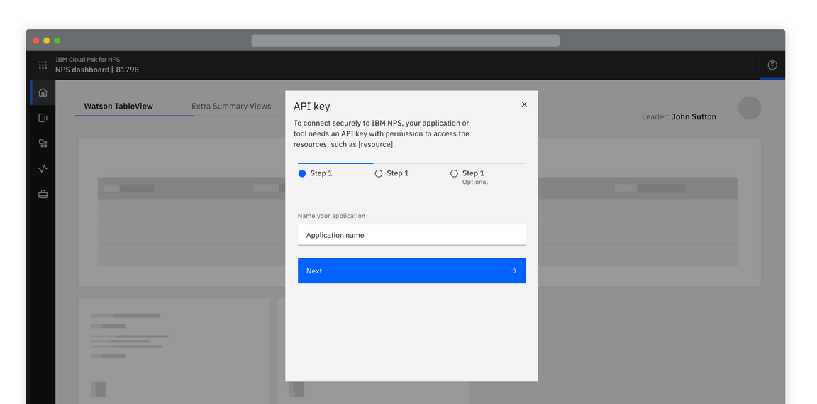 Example of an API key being generated Example of an API key being generated
